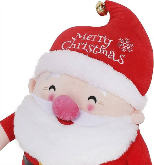 Decoratiune Craciun, jucarie moale din plus, Mos Craciun, 24 cm [3]