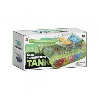 tanc cu carcasa transparenta,lumini multicolore, cu/fara sunete, 18 cm [3]