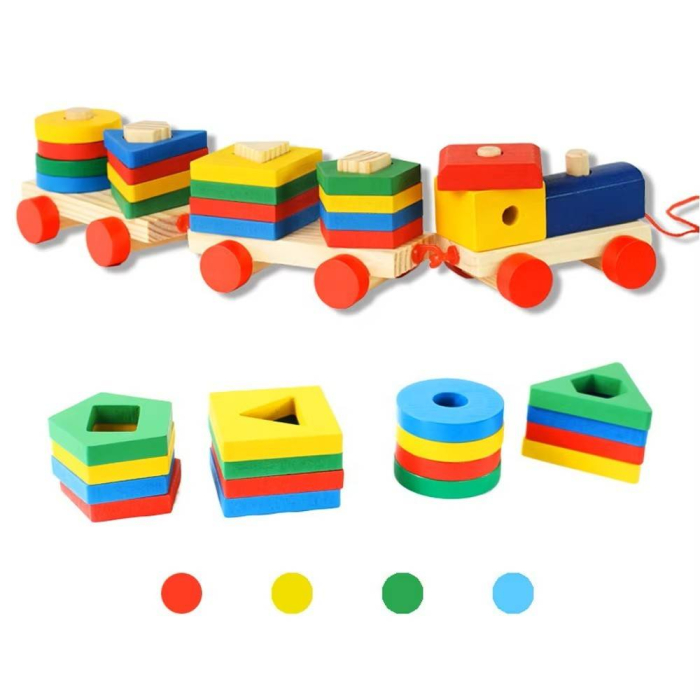 Trenulet din lemn cu sortator de forme [2]