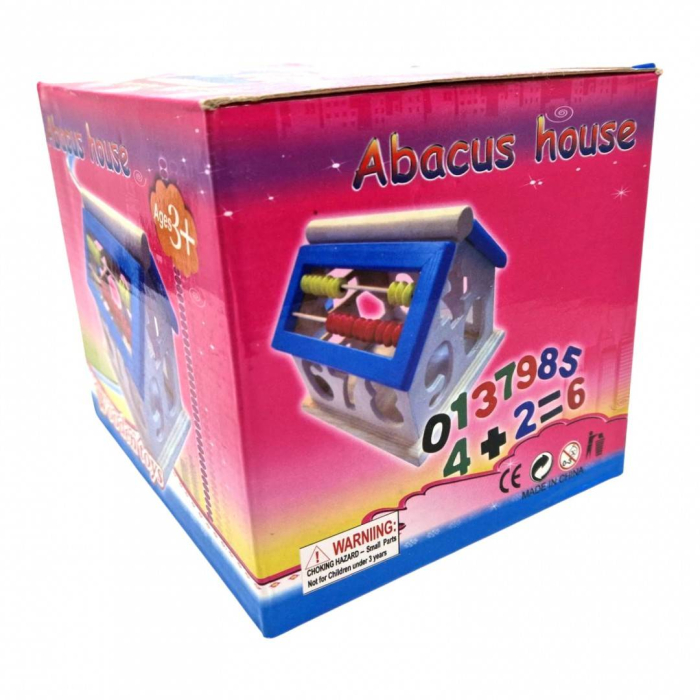 Jucarie educativa din lemn, casuta cu numaratoare [5]