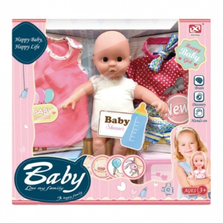 Jucarii - Papusa Baby cu haine de schimb si accesorii
