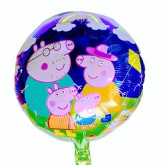 Petrecere - Balon folie rotund, supapa de autoetansare, diametrul 45 cm