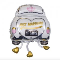 Petrecere - Balon gigant Folie nunta Just Married, Proaspat Casatoriti, 110 cm