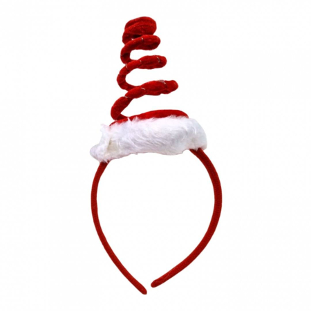 Craciun - Bentita luminoasa pentru copii, model brad Craciun, rosu