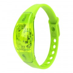 Petrecere - Bratara LED inteligenta cu senzor de miscare si sunet, verde