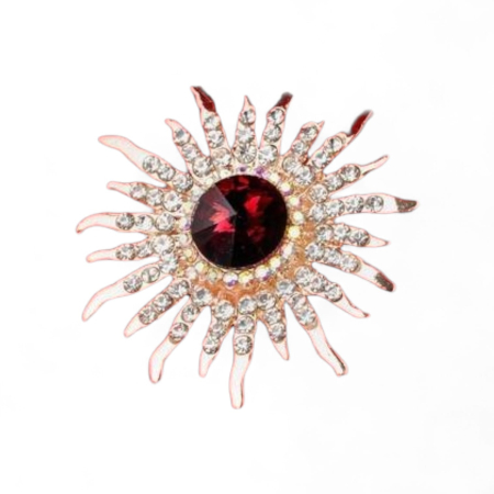 Martisor - Brosa cu cristale, soare