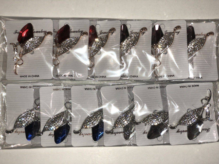 Martisor - Brosa cu cristale, trandafir