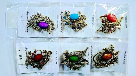 Produse Sezon - Martisor brosa vintage cu pietre fatetate, model 16-7