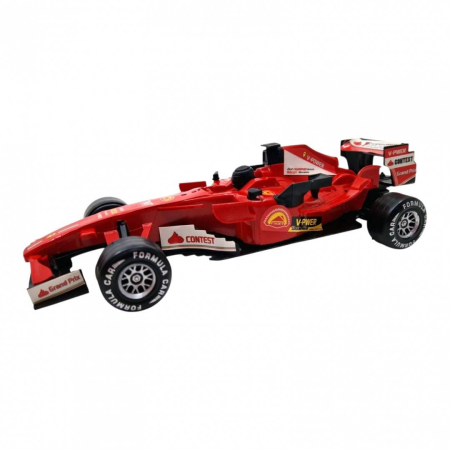 Jucarii - Masina de Jucarie Formula 1 cu Mecanism Mecanic, Masinuta de Curse pentru Baieti, 23 cm, rosu