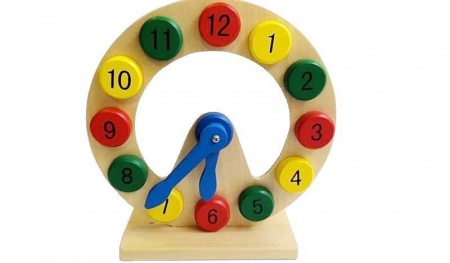 Jucarii Lemn - Ceas din lemn