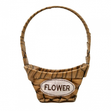 Cosuri - Cos impletit cu toarta, Flower, 17x7x25 cm
