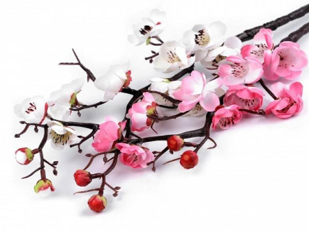 Flori artificiale - Crenguta cu flori de mar, 60 cm