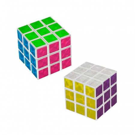 Jucarii Educative - cub magic, tip rubik, mini, Glitter, 3x3, 3 cm, Trendhaus