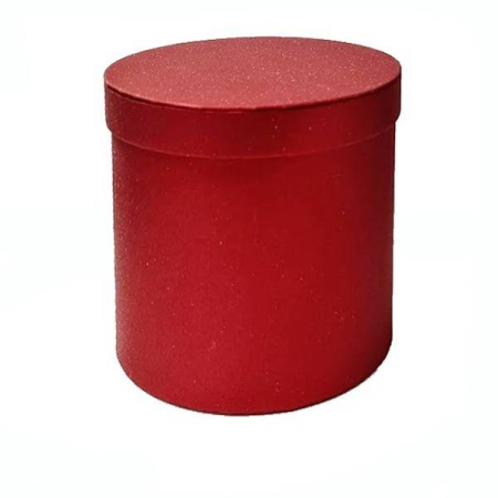 Cutii cadou - cutie cadou rotunda, diametrul 14 cm, rosu