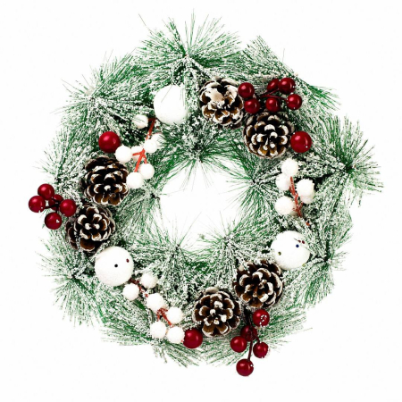 Craciun - Decoratiune Craciun handmade, coronita decorativa pentru usa