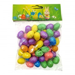 Paste - Set 50 oua sidefate, multicolore, inaltime 2 cm