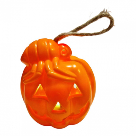 Halloween - Decoratiune Halloween, dovleac cu lumini intermitente