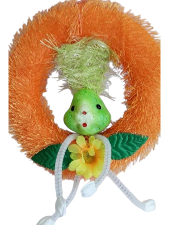 Paste - Decoratiune de Paste, disc cu iepuras, de agatat