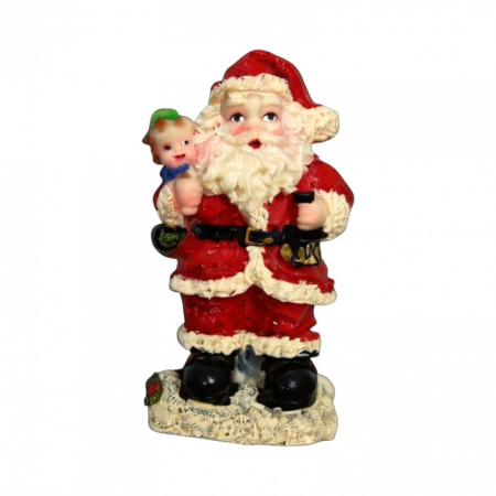 Craciun - Magnet decorativ Mos Craciun, spiritul sarbatorilor in miniatura, 8 cm