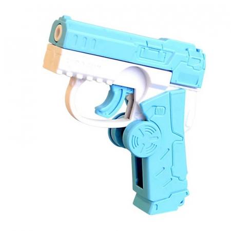 Arme - fidget spinner, pistol cu actiune mecanica, 2 in 1