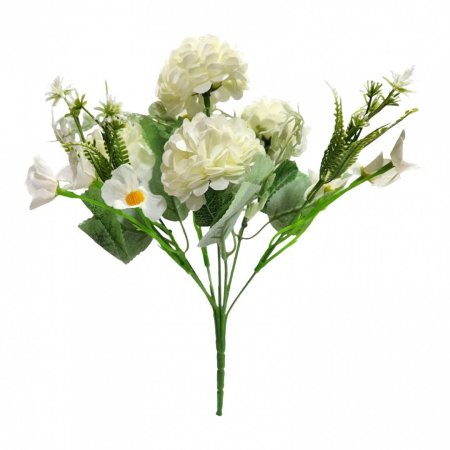 Decoratiuni - Flori artificiale, buchet de 7 fire, 30 cm