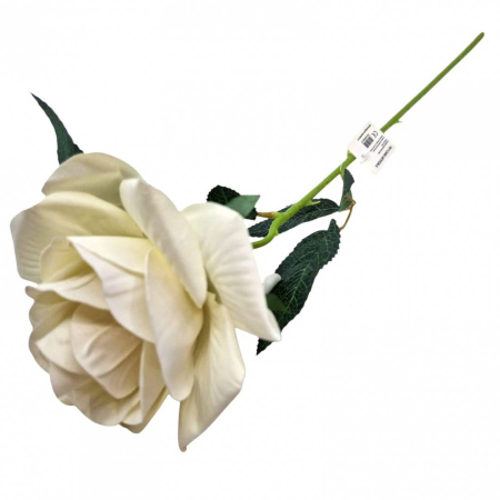 Flori artificiale - Flori artificiale, fir trandafir, 50 cm, alb