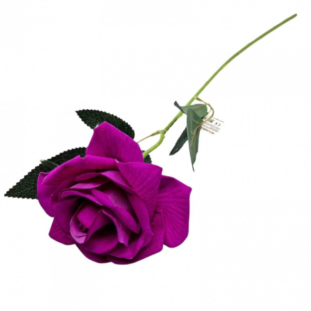 Flori artificiale - Flori artificiale, fir trandafir, 50 cm, mov