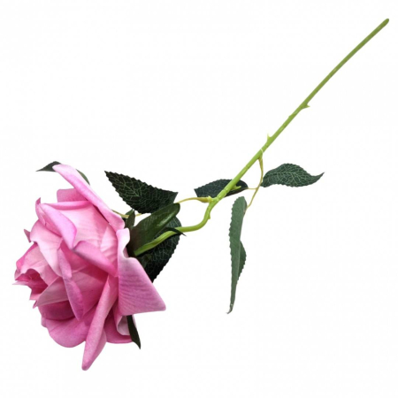 Flori artificiale - Flori artificiale, fir trandafir, 50 cm, roz pal