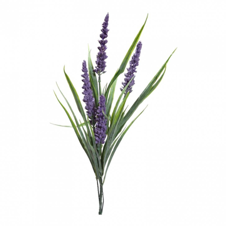 Flori artificiale - Flori artificiale, lavanda, buchet de 5 fire, 50 cm