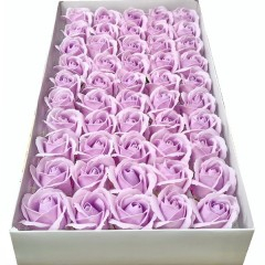 Flori sapun - flori de sapun, trandafiri mov , 50 buc/ set