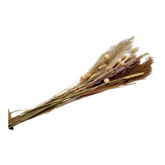 Decoratiuni - flori naturale stabilizate, buchet mixt, 75 cm, natur