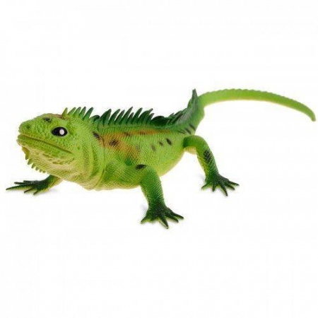 Animale - iguana din plastic moale, soparla marime naturala, 35 cm