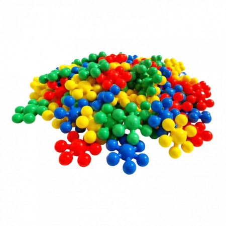 Constructie - Joc de constructie, rotodisc cu flori, 80 buc