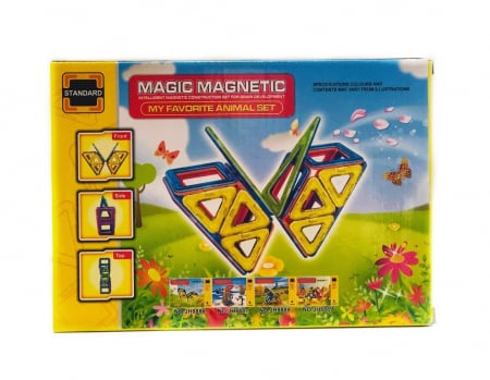 Constructie - Joc magnetic 18 piese - Fluture