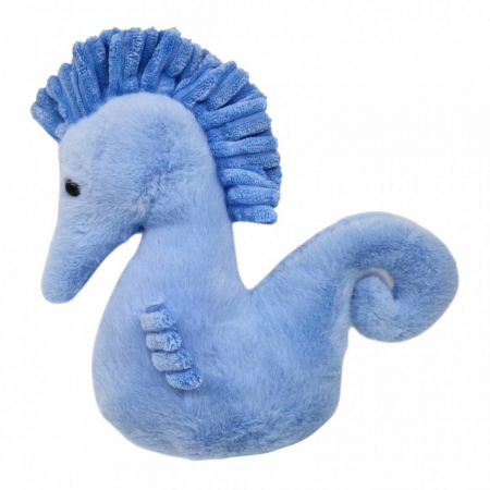 Vara - Jucarie de plus, cal de mare, 24x26x10 cm, albastru