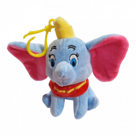 Jucarii de Plus - jucarie din plus breloc, elefantelul dumbo, 15 cm, bleu