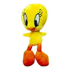 Jucarii de Plus - Jucarie de plus, puisor cu ochi brodati, galben, 25 cm