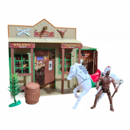 Figurine - Jucarie la set, indieni, vestul salbatic