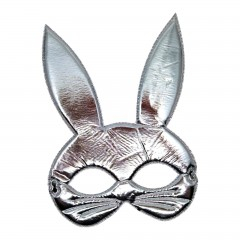 Paste - Masca textila pentru copii, iepure, argintiu