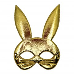 Paste - Masca textila pentru copii, iepure, auriu