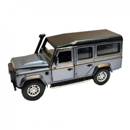 Vehicule - masina metalica de teren, macheta cu doua portiere care se deschid, pull back, SUV, 1:32, gri