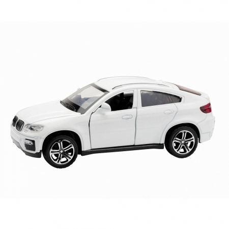 Vehicule - Masina metalica , macheta cu usi care se deschid, pull back, lumini si sunete, baterii incluse,1:32, rosu/alb/negru