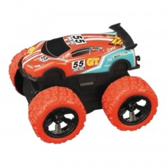 Jucarii - Masina metalica Off-Road cu sistem Pull-back, rezistenta la socuri, rosu
