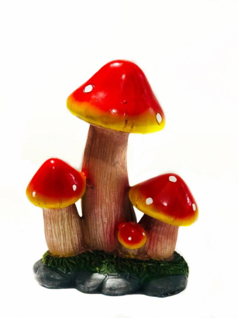 Gradina - Ornament din rasina pictat manual , decoratiune pentru gradina, terasa, gazon,ciuperci