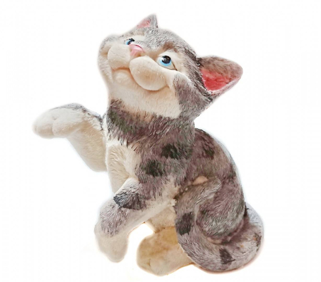 Gradina - ornament din rasina pictat manual , decoratiune pentru gradina, terasa, gazon, pisica