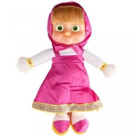 Jucarii - Papusa din plus, Masha muzicala, 40 cm, roz