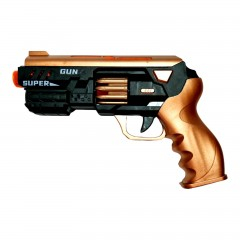 Arme - Pistol cu sunete, lumini, cilindru rotativ, 26 cm