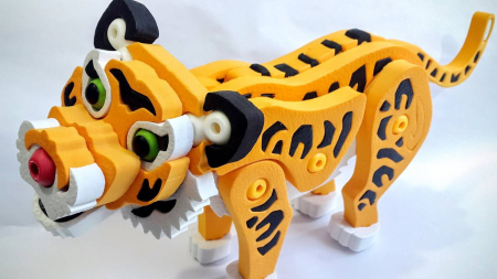 Jucarii Educative - puzzle tridimensional din spuma - tigru