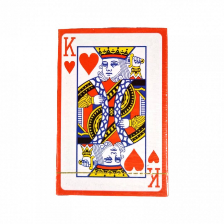 Vara - Set 10 carti de joc model clasic, 54 buc, plastifiate, rosu / albastru