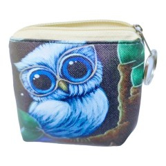 Vara - set 12 breloc portofel, imprimeu bufnita, 9x10 cm